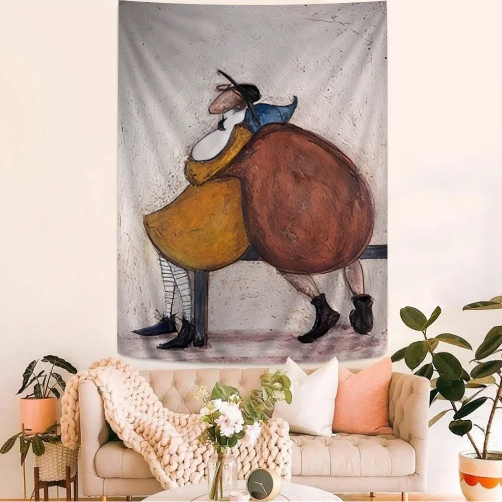 Сэм Тофт Арт Абстрактный Пейзаж Гобелен Полиэстер Хлопок Вязаный Ковер