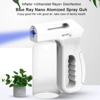 800ml large capacity electric nano blue light steam spray fogger fogging disinfection sprayer gun atomization sanitizer machine