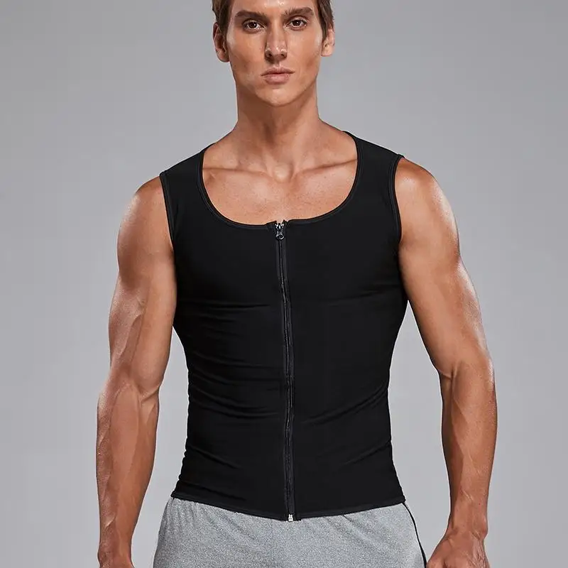 

Men Waist Trainer Sweat Vest Corset Workout Tank Tops Shapewear Slimming Body Shaper Compression Shirt
