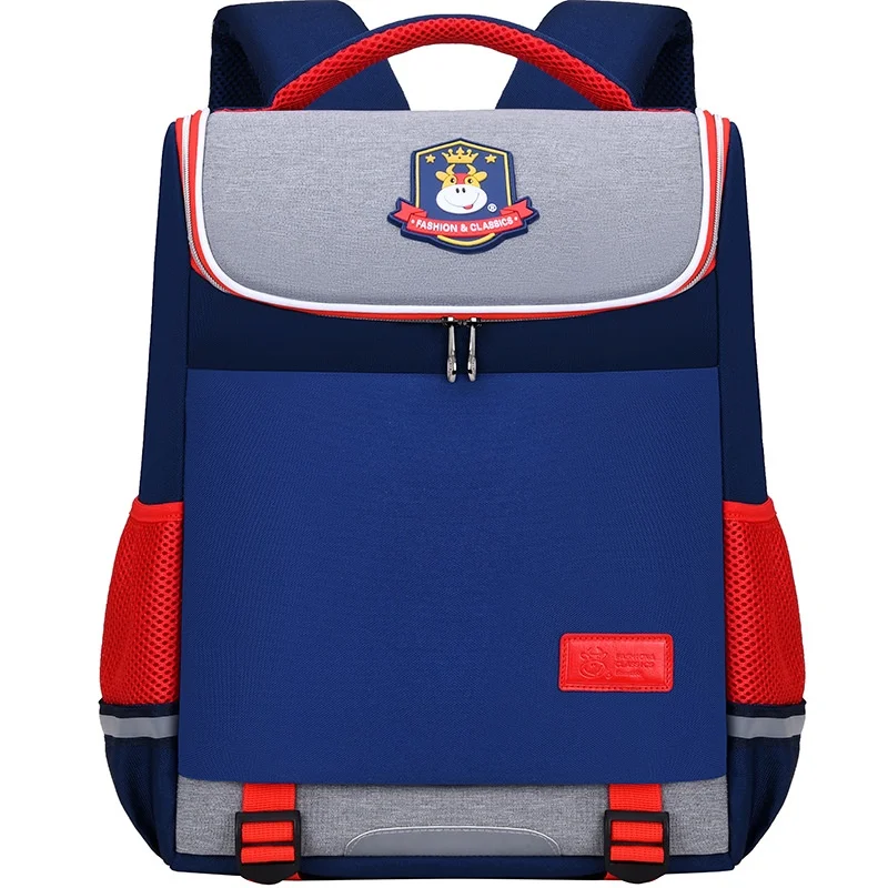 Grades 1-6 Primary School Students British Style Large Capacity Bags for Girls Boys New Children Reflective Simple Backpacks Hot