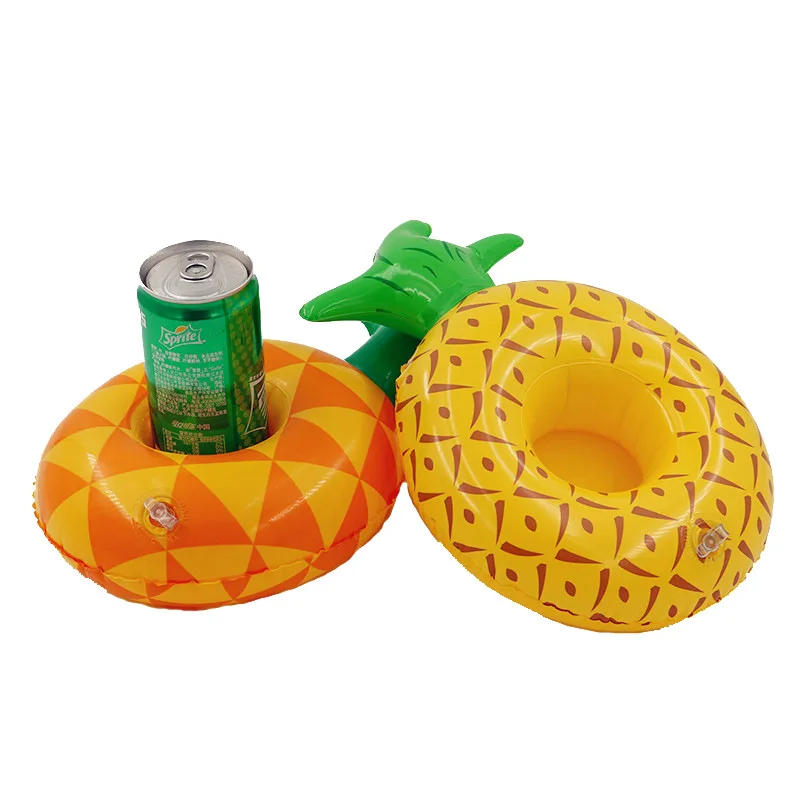 Плавательное кольцо с воздушным наполнением "Ананас", плавающий подставка для напитков "Ананас", плавающий напиток в форме "Ананас", надувная игрушка для плавания "Ананас".