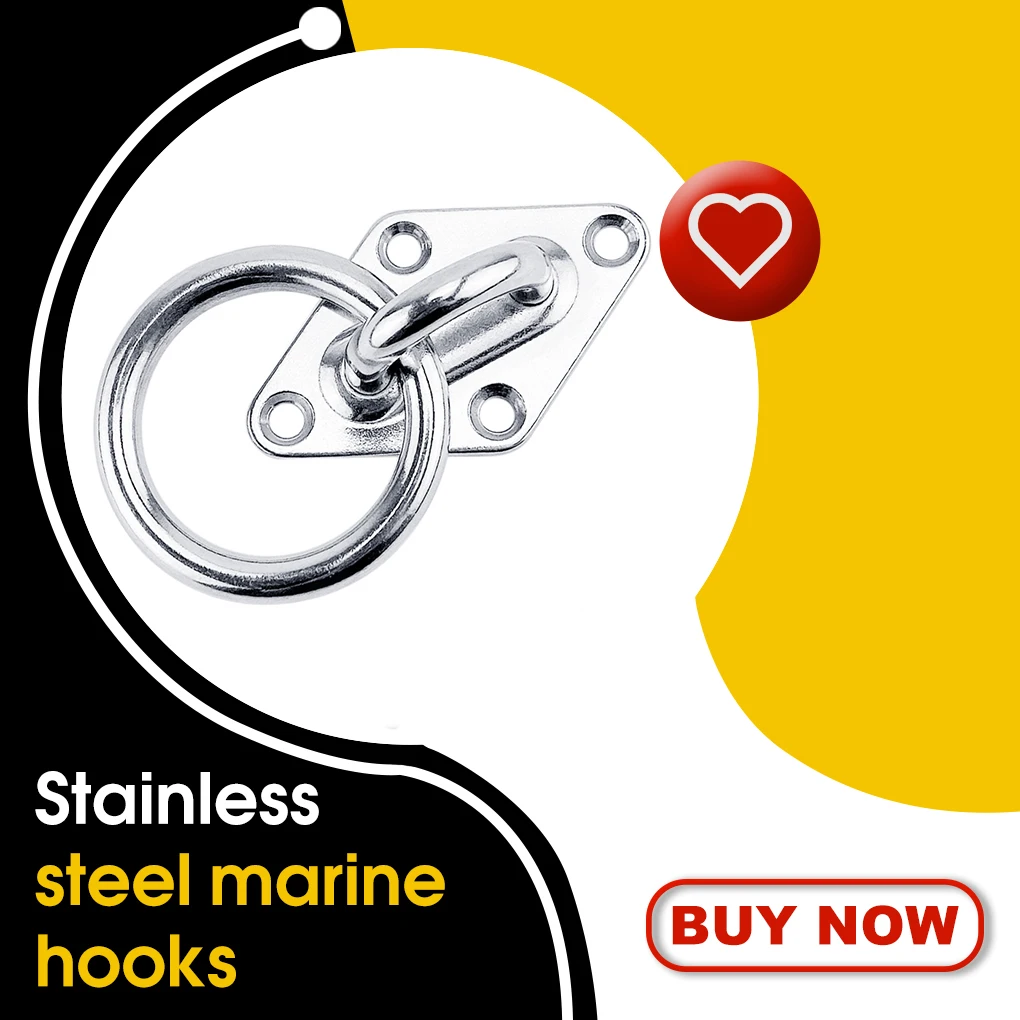 

Eye Plate 316 Stainless Steel Rhombic Heavy Duty Hooks Ceiling Hook