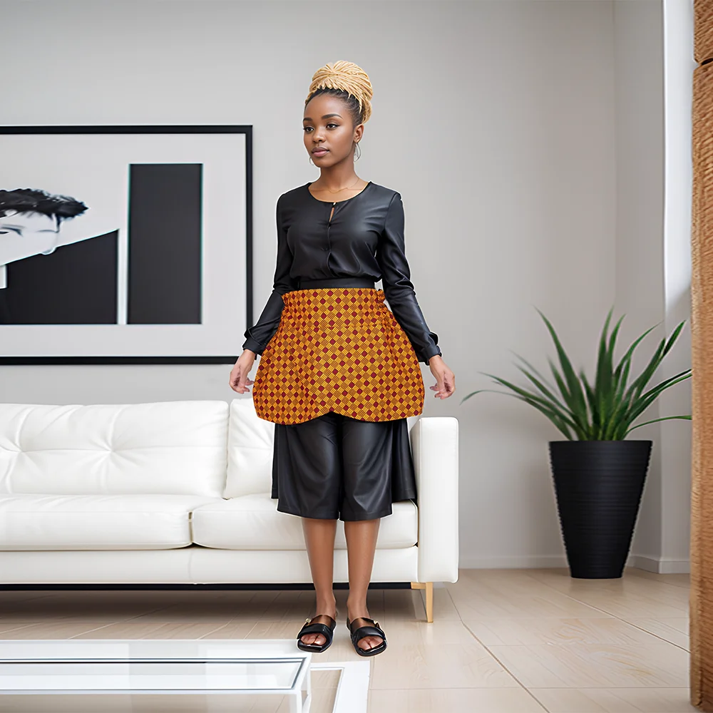 Женская юбка с принтом африканской Анкары аксессуары для женской одежды