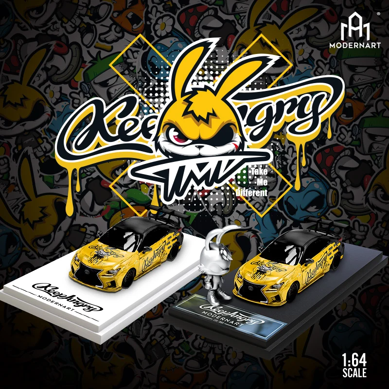 

Автомобильная плёнка с головой кролика в стиле граффити, 1:64