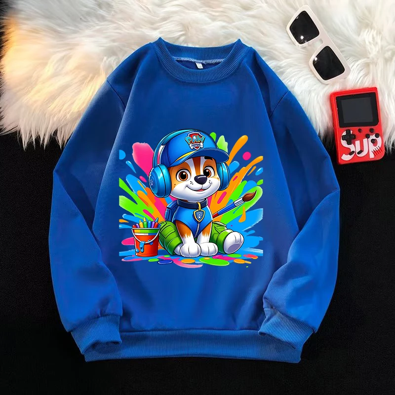 Детский свитшот Щенячий патруль толстовки с героями мультфильмов Чейз Скай
