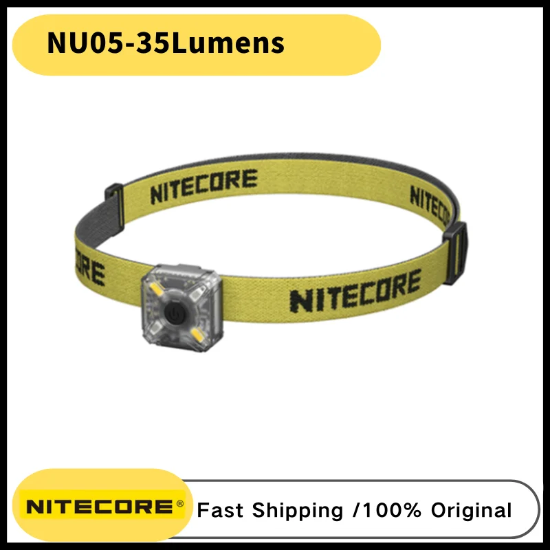 

NITECORE NU05 KIT 4 high-performance LED Headlamp USB Rechargeable White/Red Light Outdoor Headlight Mate