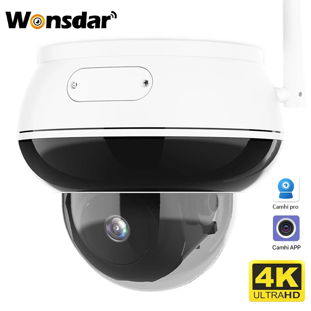 

Камера Наружного видеонаблюдения, купольная камера безопасности с датчиком движения, 4K HD, Wi-Fi, 8 Мп, металлический корпус, Onvif, P2P