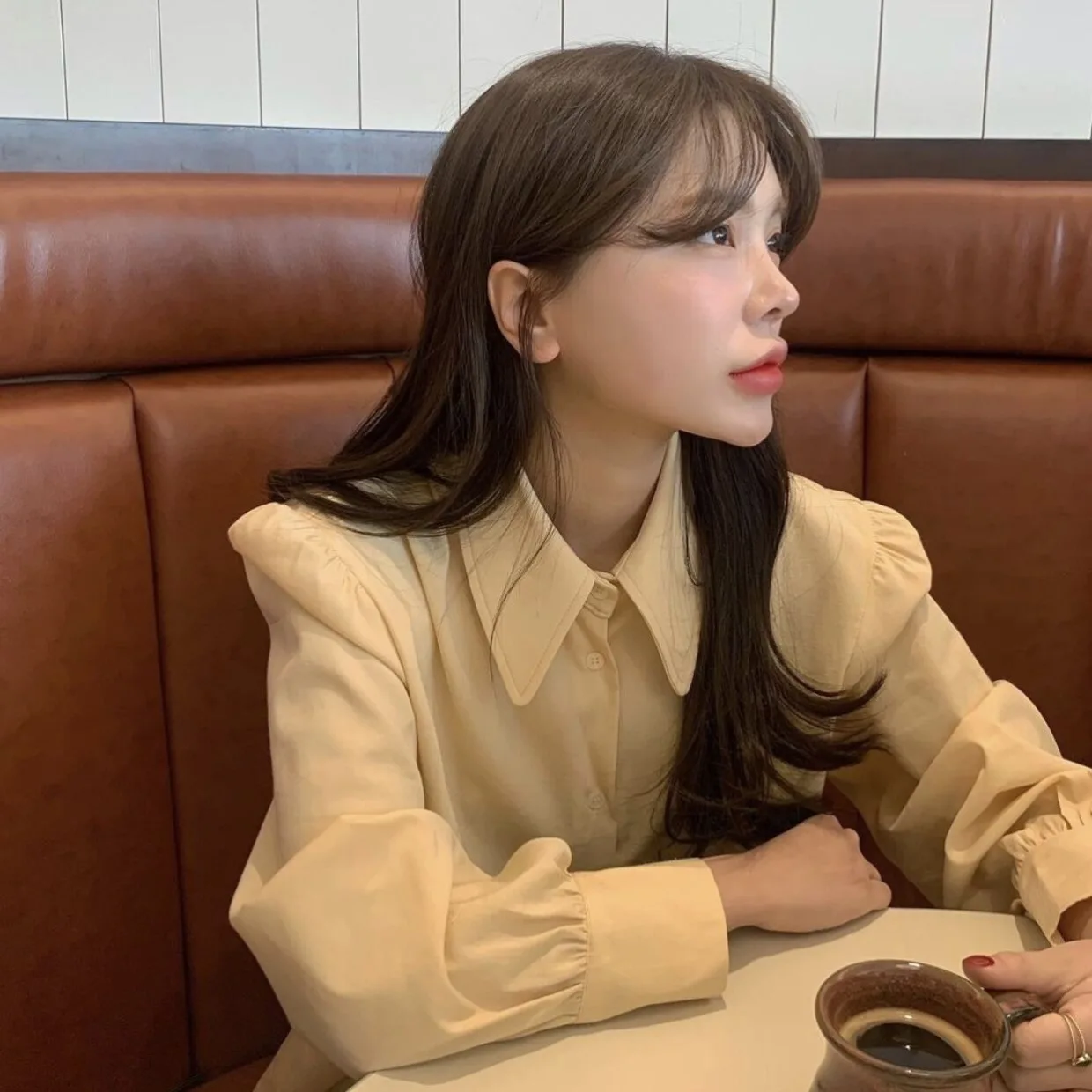 

COIGARSAM Shirt Womens Tops Spring Turn-down Collar Women Shirts Dropshipping