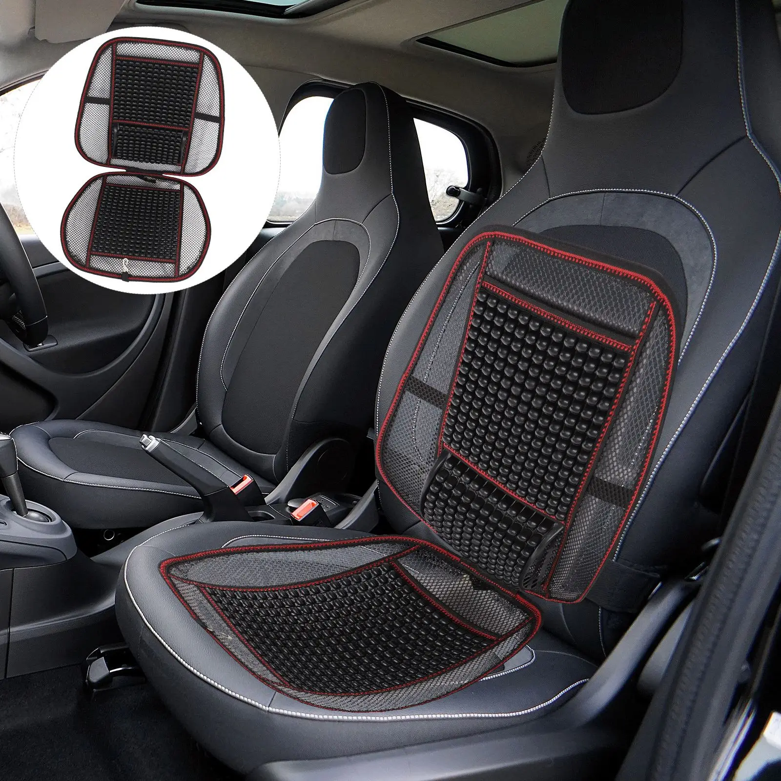 

Car Seat Cover Bamboo Brace Charcoal Pad for Vehicle Auto Cool Support Seat Protector Car summer bamboo seat cushion