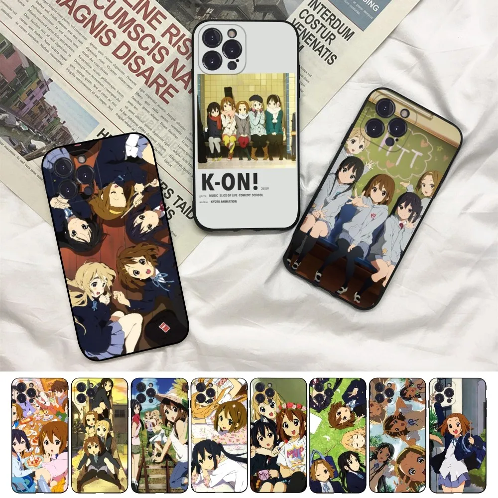 

K-ON! Anime Phone Case for iPhone 8 7 6 6S Plus X SE 2020 XR XS 14 11 12 13 Mini Pro Max Mobile Case