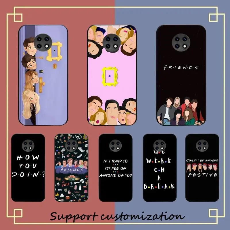 

Cartoon funny Friends TV Show Phone Case For Xiaomi Redmi Note 8A 7 5 Note 8pro 8T 9Pro Coque for note 6pro