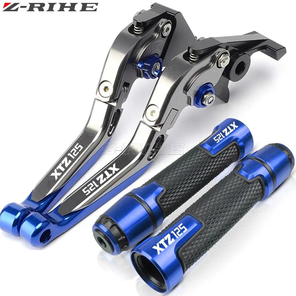 

2003-2016 Motorcycle Aluminum Adjustable Brake Clutch Levers Handlebar Hand Grips Ends FOR YAMAHA XTZ125 XTZ 125 2015 2014 2013