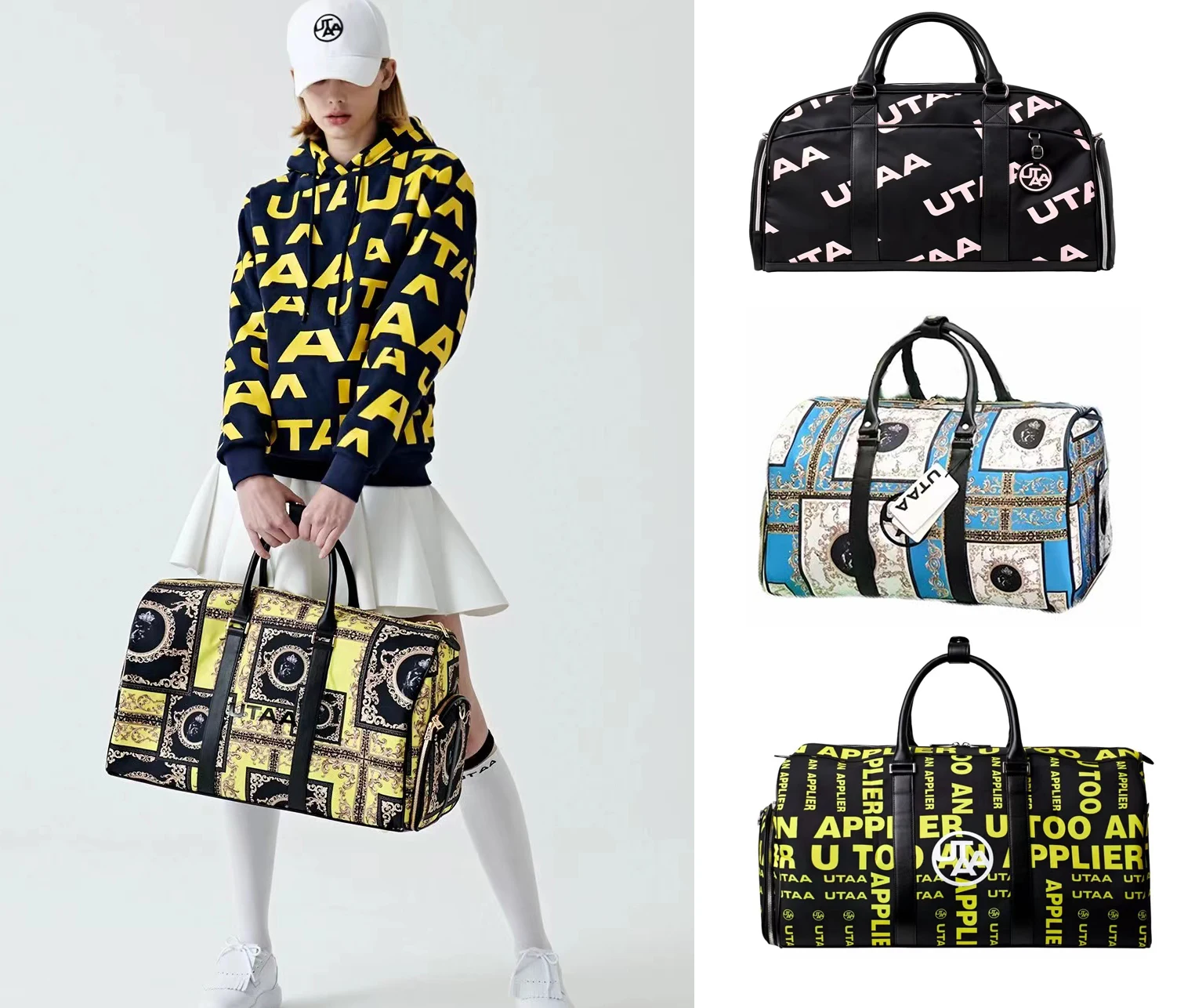 

UTAA South Korea's New Golf Bag Waterproof Ladies Men's Bag Fashion Boston Bag