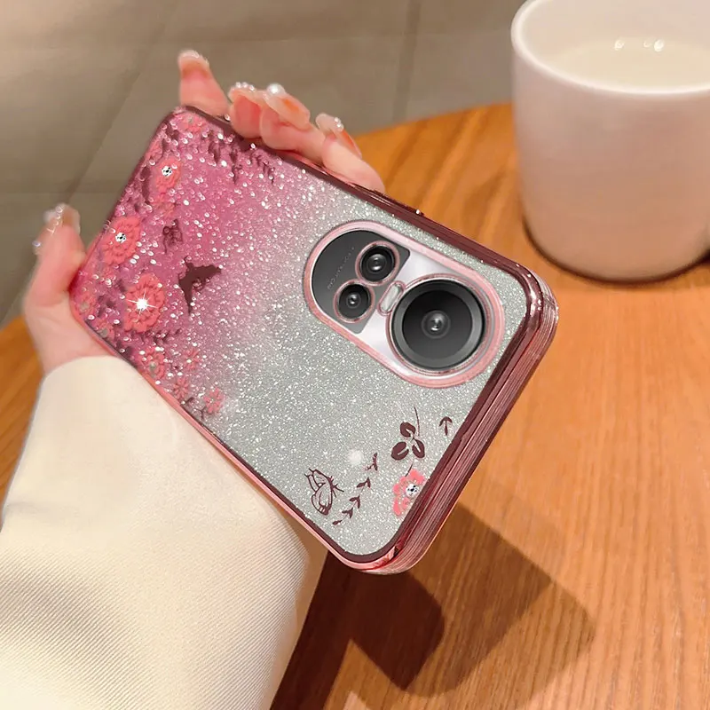 Роскошный Бриллиантовый чехол для OPPO Reno 10 Pro Reno11 A98 A17 A16 k A94 4G A57S