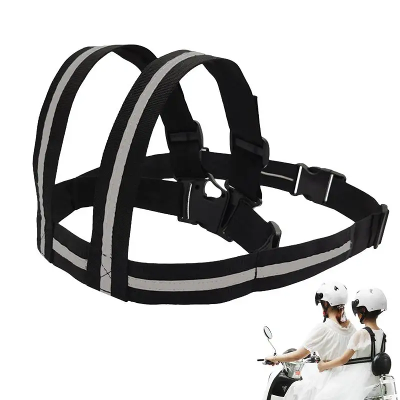 

Kids Motorcycle Harness Adjustable Children Motorcycle Safety Seat Belt With Handles Reflective Strip Safety Strap Seats Belt