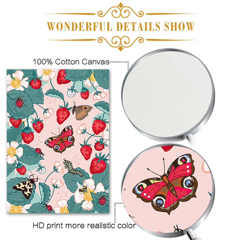 Настенная Картина на холсте со слоном тигром фламинго цветком попугаем павлином