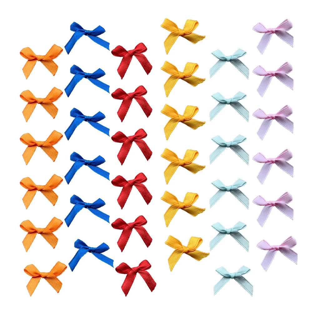 

Bow Bows Ribbon Satin Bowknot Craft Gift Diy Mini Tie Ribbons Wrapping Hair Ornaments Fabric Embellishments Crafts Gifts Flowers