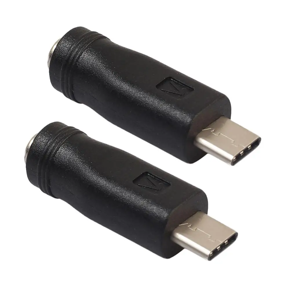 

2pcs Connector 5.5x2.1 mm Female Jack to Type-C USB 3.1 Male Plug DC Power Plug Excellent Craftsmanship Well Durability