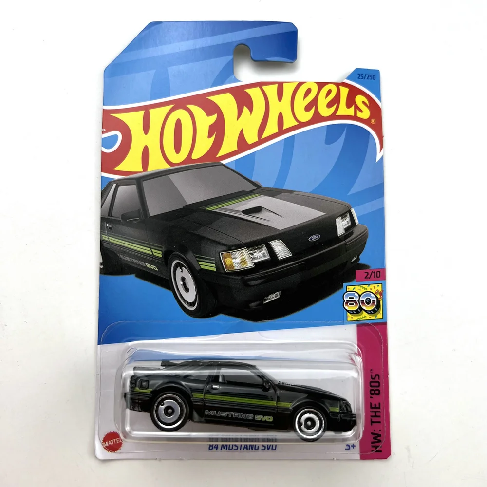 

2023-25 Hot Wheels Cars 84 MUSTANG SVO 1/64 Metal Die-cast Model Collection Toy Vehicles