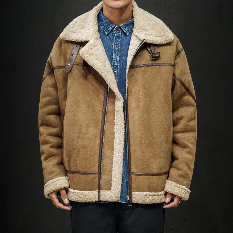 Winter Jacket Men Parkas Thicken Fleece Warm Mens Parkas Coat Harajuku Fur Collar Fashion Casual Jacket Streetwear New 5XL