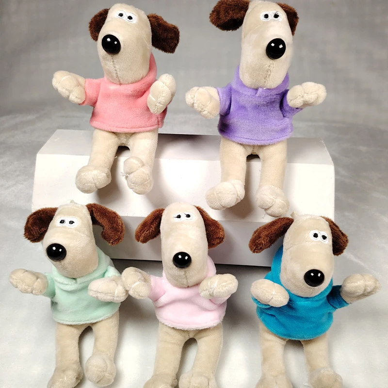 

Anime Wallace & Gromit Dog Doll Plush Toys Car Keychains Cartoon Color School Bag Pendant Ornaments Accessories Exquisite Gifts
