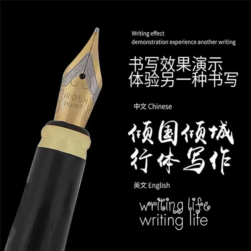 Luxury High Quality Frosted 5 Colour Golden Dragon Business Office Fountain Pen student School Stationery Supplies ink nibs |