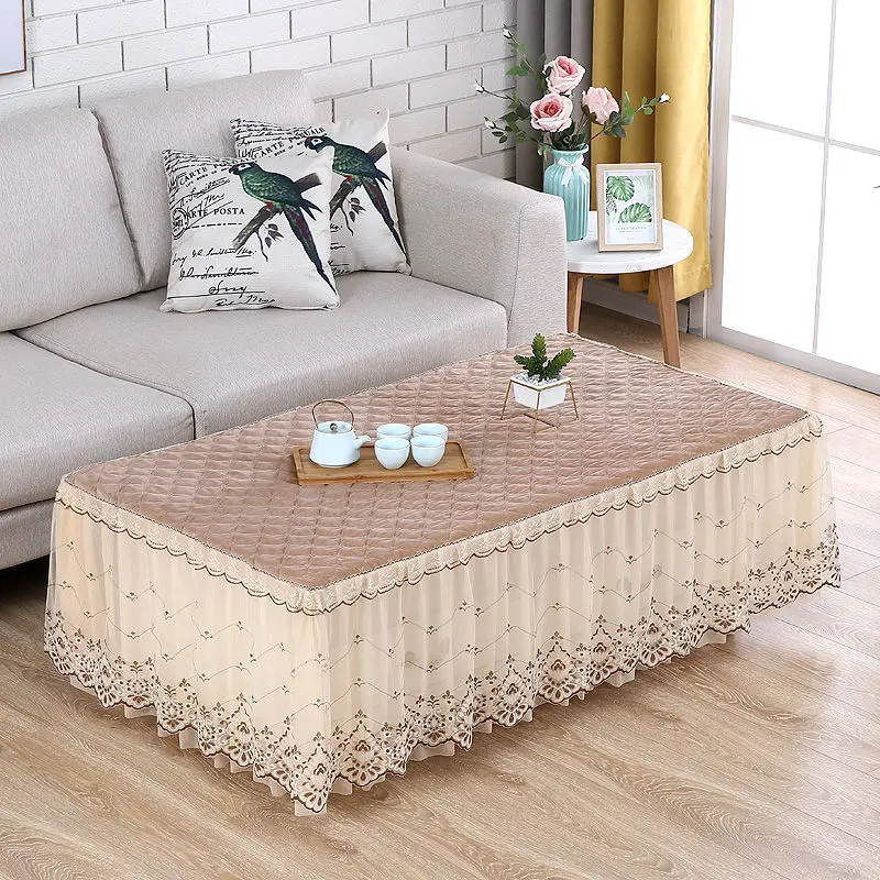 

Embroidery product cloth art coffee color lace table cover mensal tablecloth