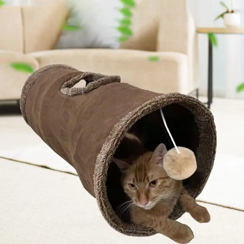 

Мягкая игрушка-туннель для кошек, прочные плюшевые игрушки для кошек, игровой туннель для кошек, устойчивый к разрыву, игровой туннель для к...