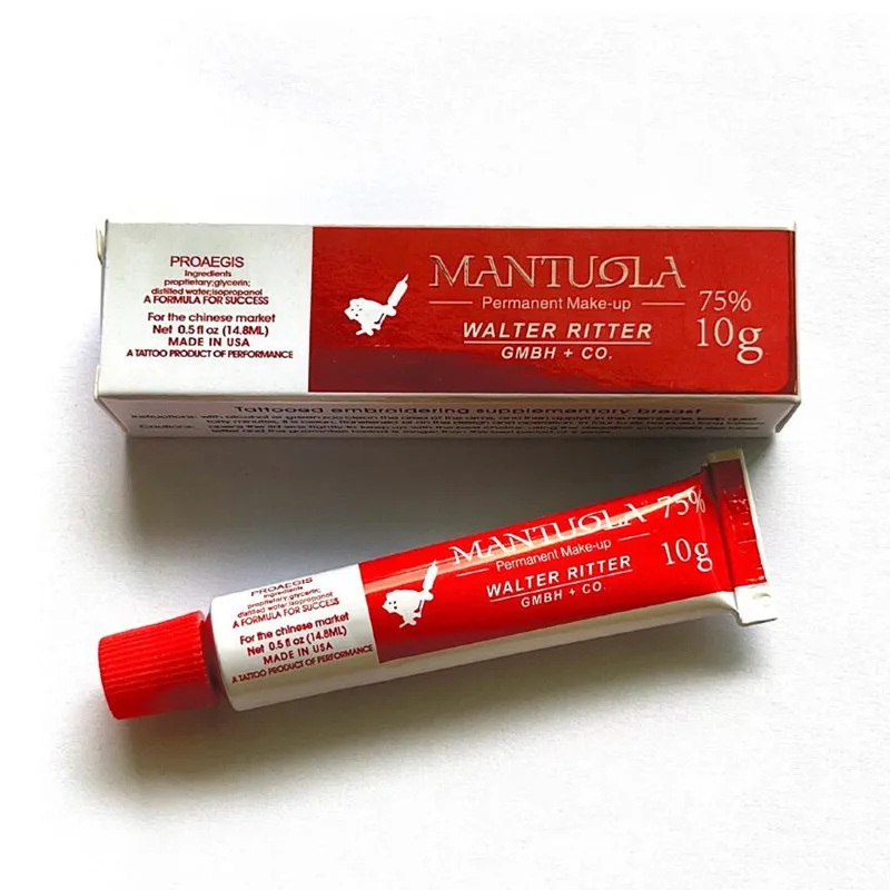 

75% MANTUOLA GROAEGIS Before Tattoo Care Cream for Permanent Makeup Microblading Eyebrow Lip Suppiler 10G