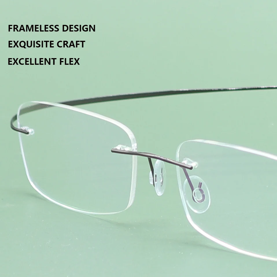 Meeshow очки для близорукости без оправы оправа очков с эффектом памяти сверхлегкая