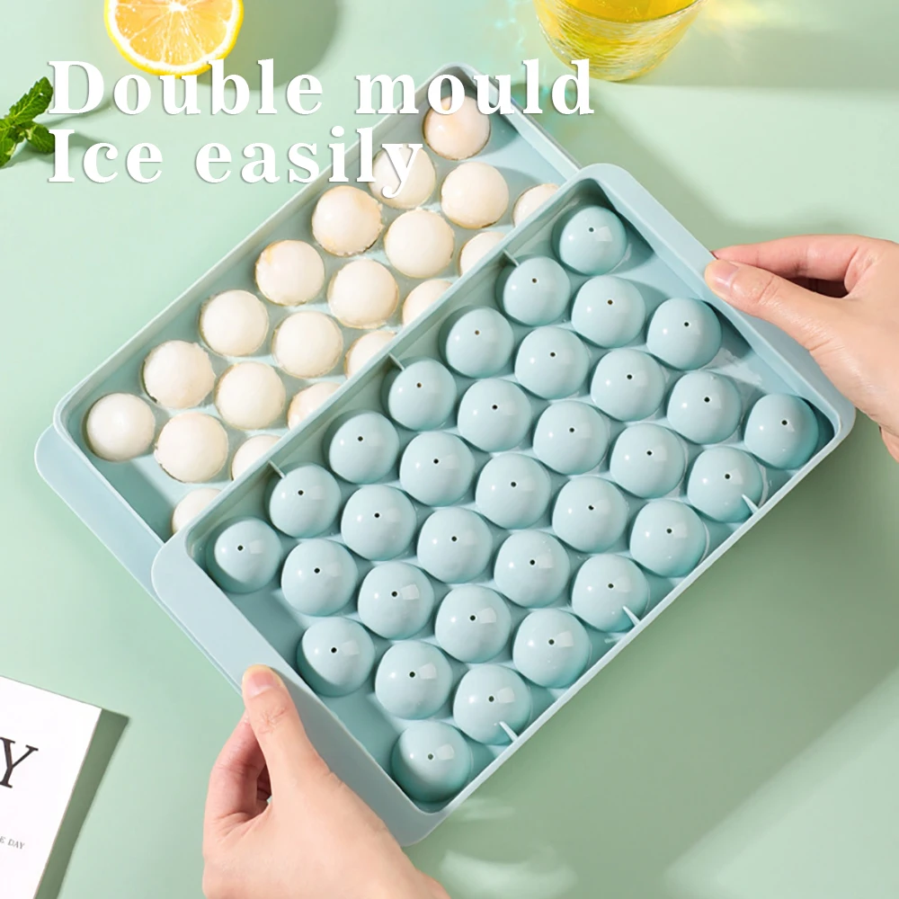 

1pc Colorful Round Rhombus Ice Mould Ice Cube Tray Cube Maker PP Plastic Mold Forms Food Grade Mold Kitchen Gadgets