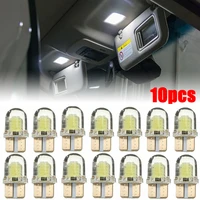 10 pcs t10 194 168 w5w led canbus bright white light car interior reading lamp license light lights universal silica wedge bulbs