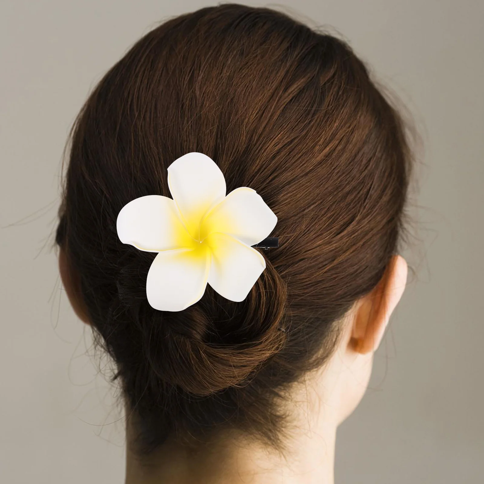 Женская заколка для волос Plumeria (желтая) женская с цветами