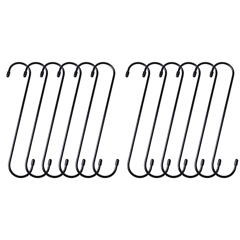 

12 шт., S-образные крючки для кухни, бара, ванной, спальни, офиса