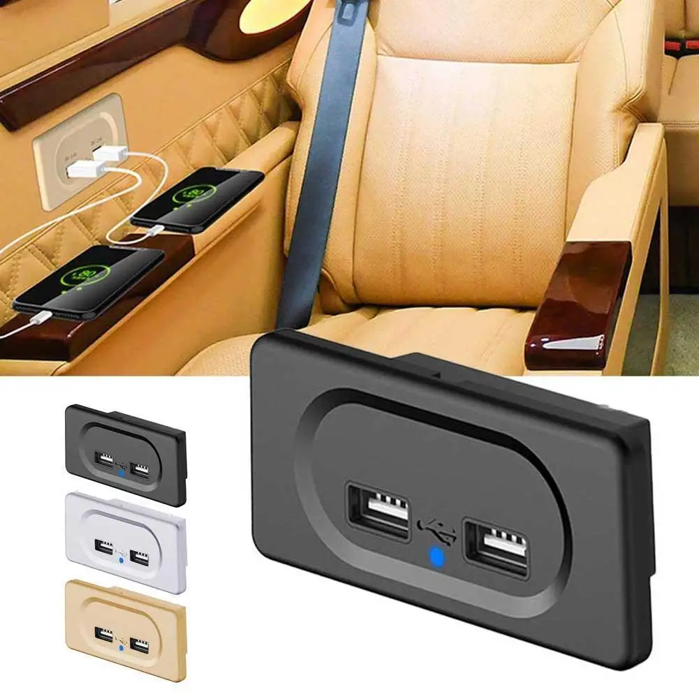 

Автомобильное зарядное устройство с двумя USB-портами, 5 в пост. Тока/2022 А