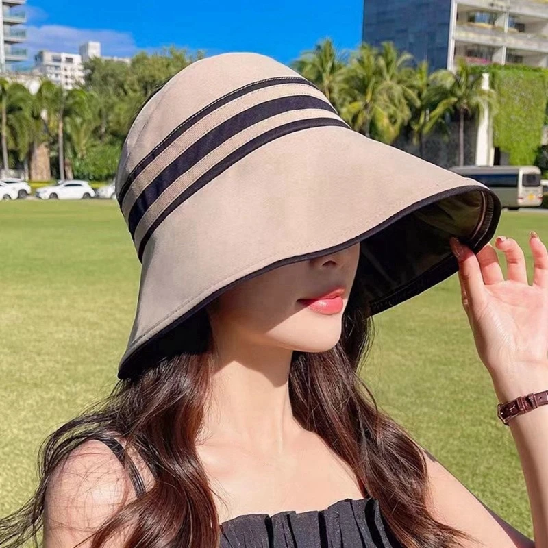 

Модная уличная Солнцезащитная шляпа, летняя Женская Складная пляжная шляпа с широкими полями и козырьком от солнца, женские шляпы