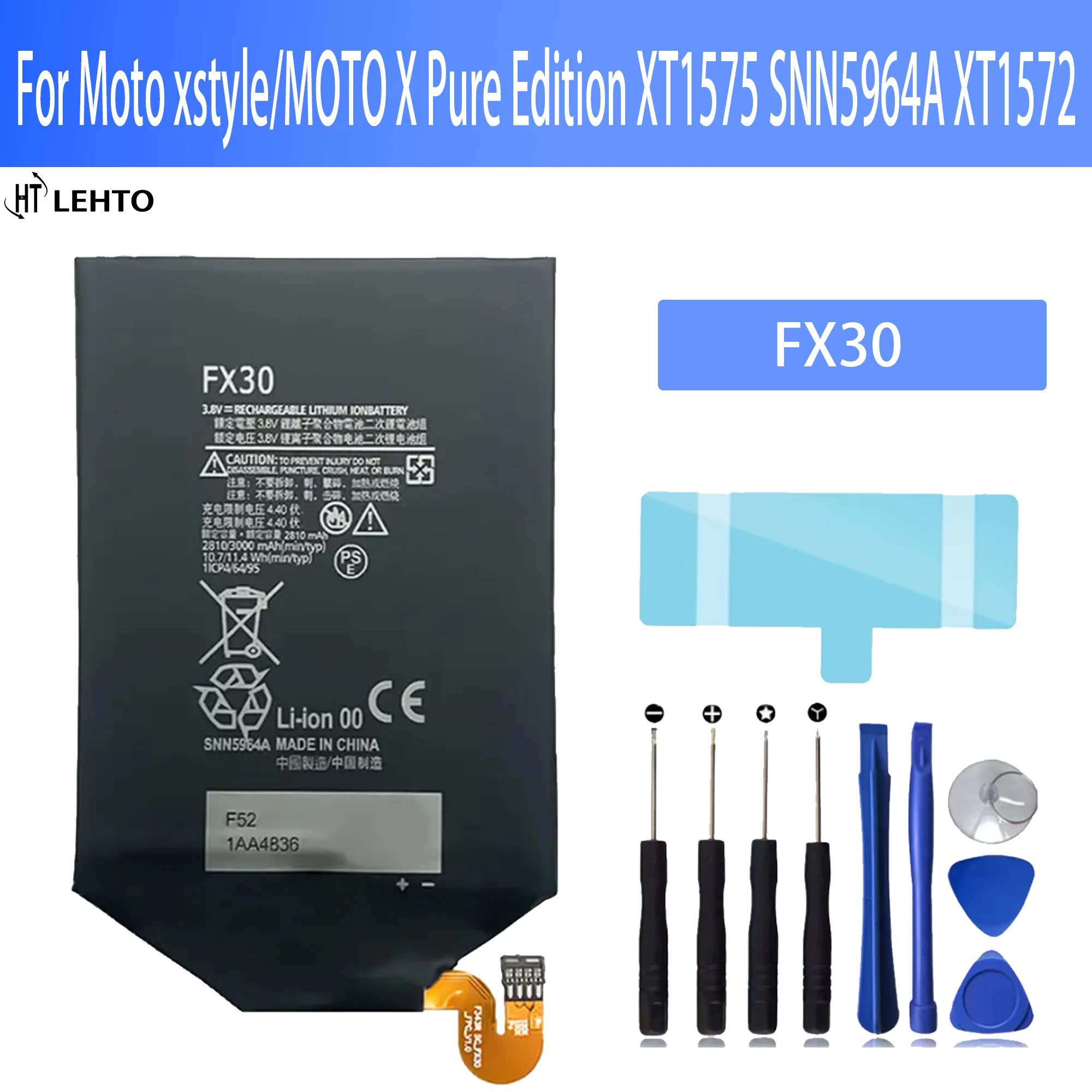 100% Новый оригинальный аккумулятор FX30 для Motorola Moto X Pure Edition X Style Pure X Style X + 2 XT1570 XT1572 XT1575 батареи для телефона