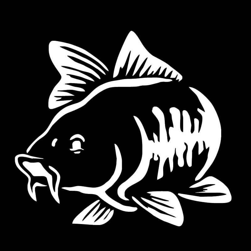 

Y330A # Автомобильная наклейка, модная забавная наклейка с изображением карпа, рыбы, животного, аксессуары для украшения автомобиля, водонепроницаемая крышка, царапины