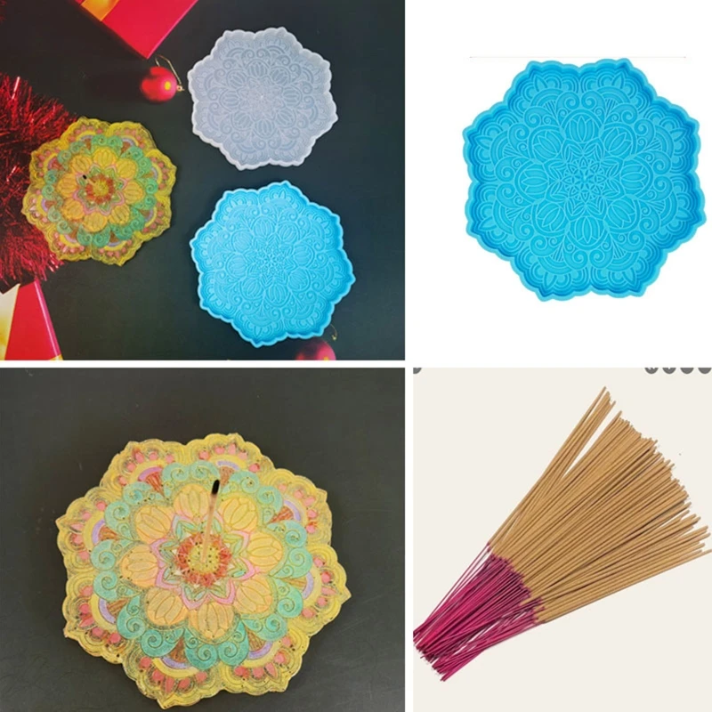 

DIY Художественные ремесла Коврик для чашки Поднос Тарелка Силиконовая форма Пластырь Мыло Литье эпоксидной формы 40 ГБ