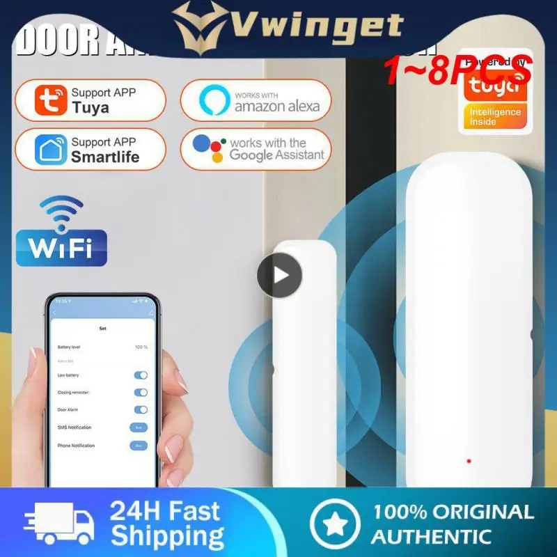 

Датчик открытия/закрытия окон и дверей, 1-8 шт.