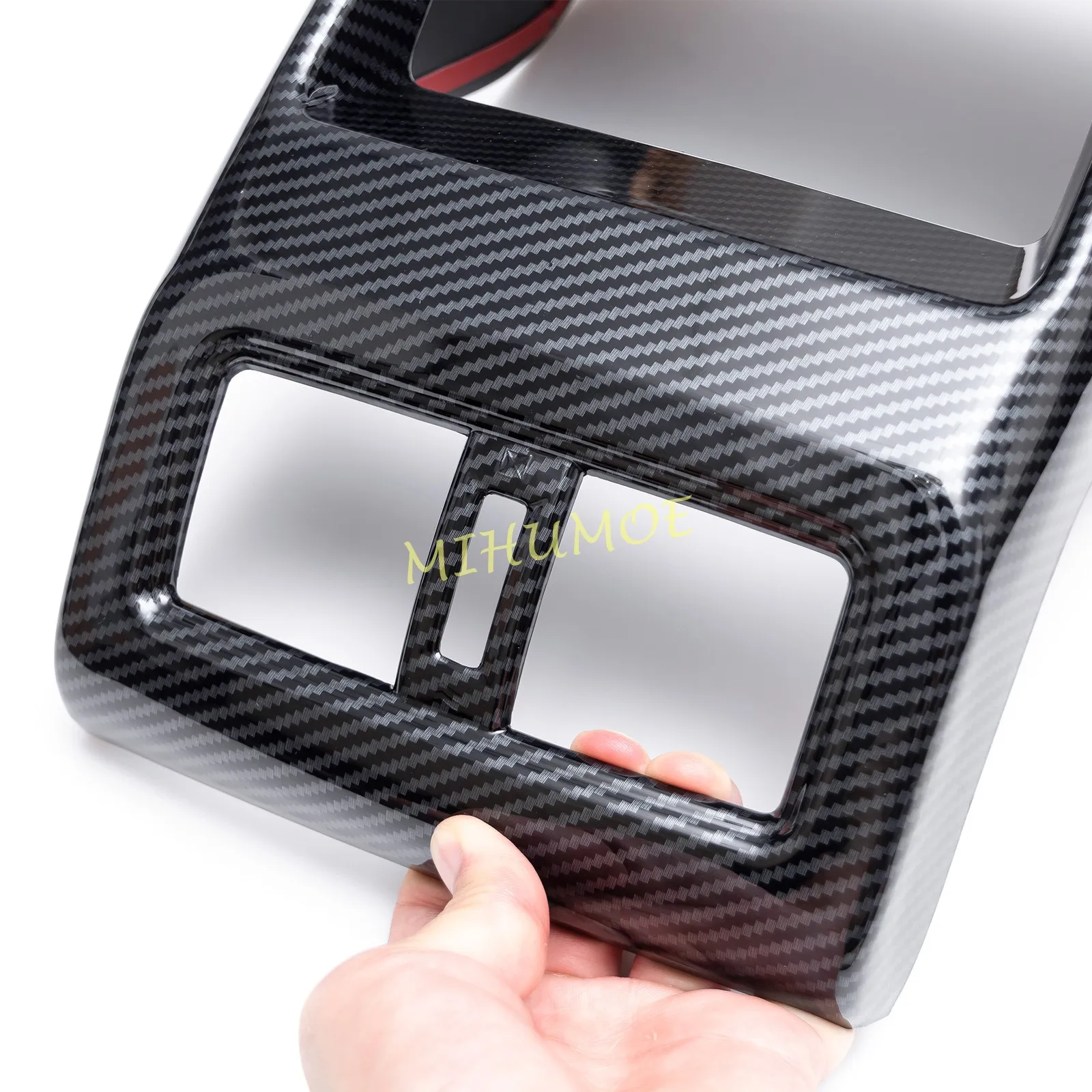 Накладка на подлокотник заднего сиденья из углеродного волокна для Nissan Rogue X-Trail T33