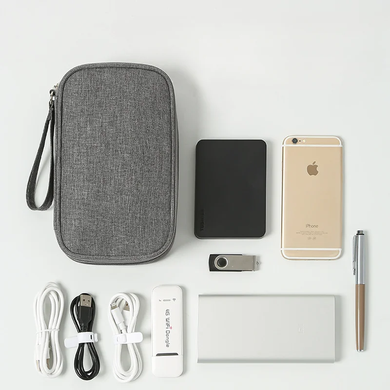 

Портативная сумка для хранения, портативная Водонепроницаемая оригинальная сумка-Органайзер, провода, зарядное устройство, цифровые Usb-акс...