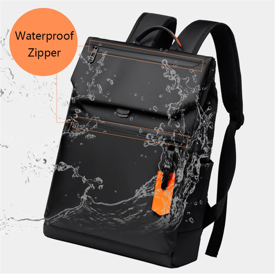 high quality waterproof mens laptop backpack luxury brand designer black backpack for business urban man backpack usb charging free global shipping