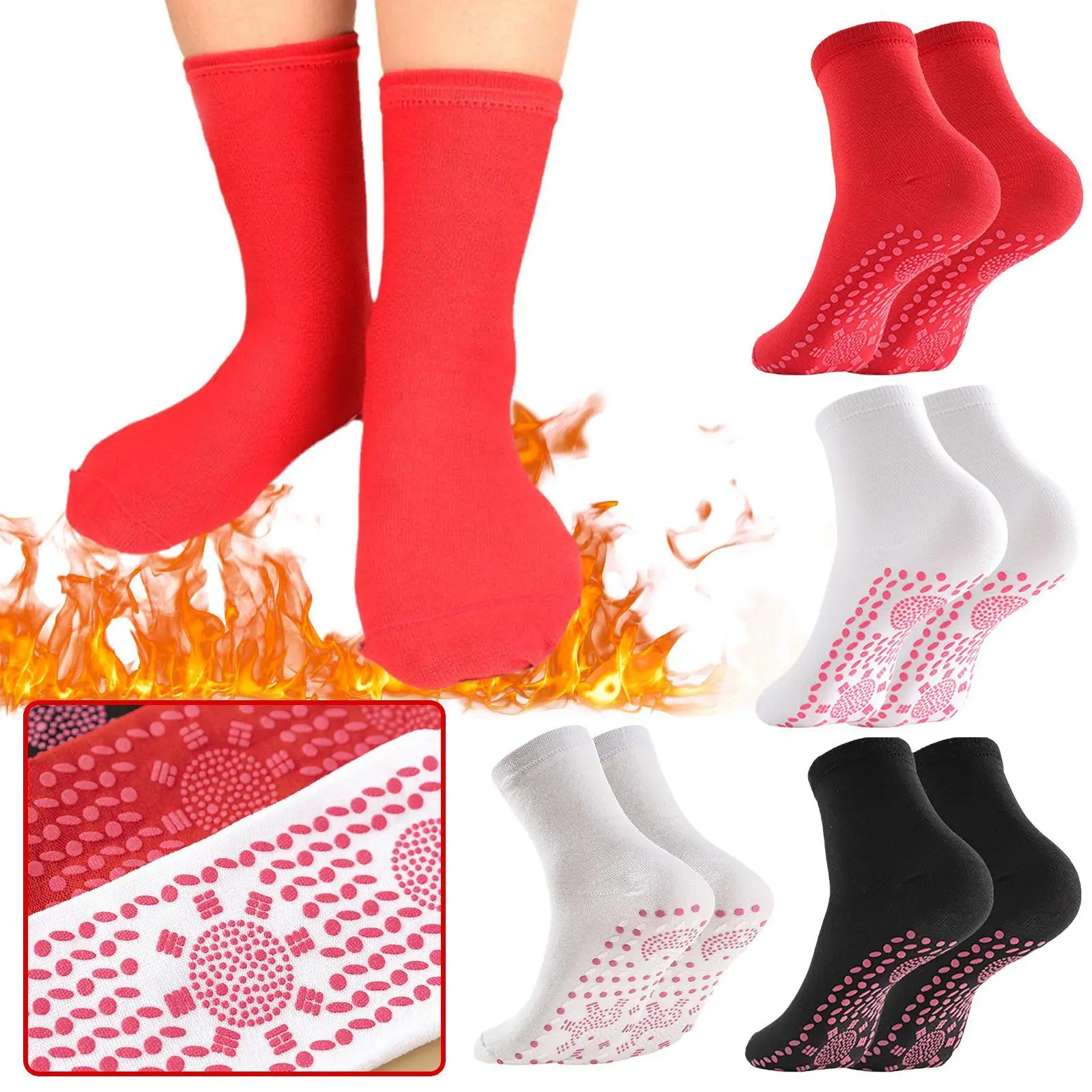 

Unisex Self-Heating Health Care Socks For Women Men Tour Magnetic Therapy Comfortable Breathable Winter Warm Massage Socks