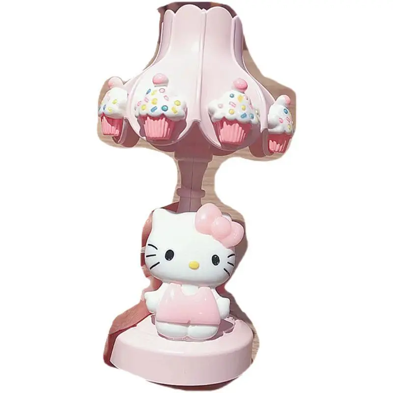 Ночник Hello Kitty в стиле ретро маленький светильник виде листьев лотоса настольная