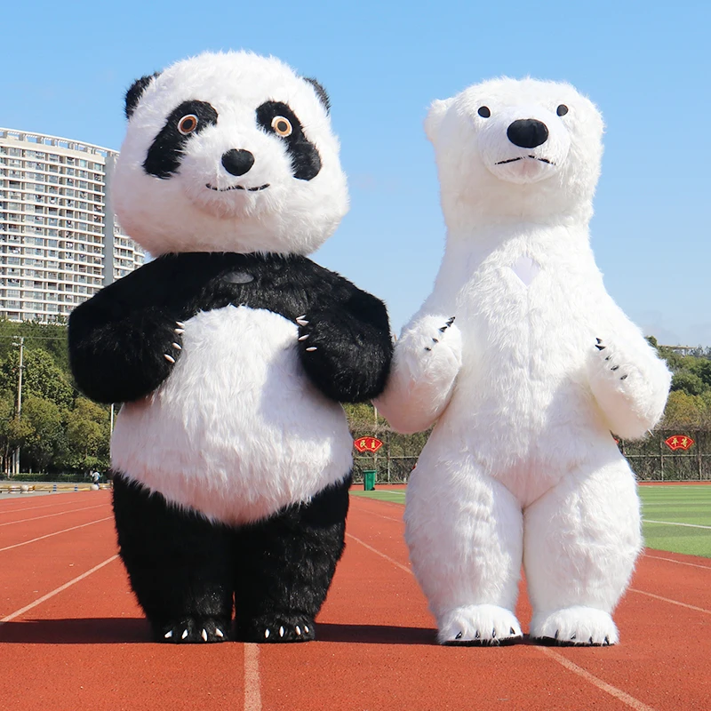Надувная панда мультяшный кукольный костюм полярный медведь лидер продаж