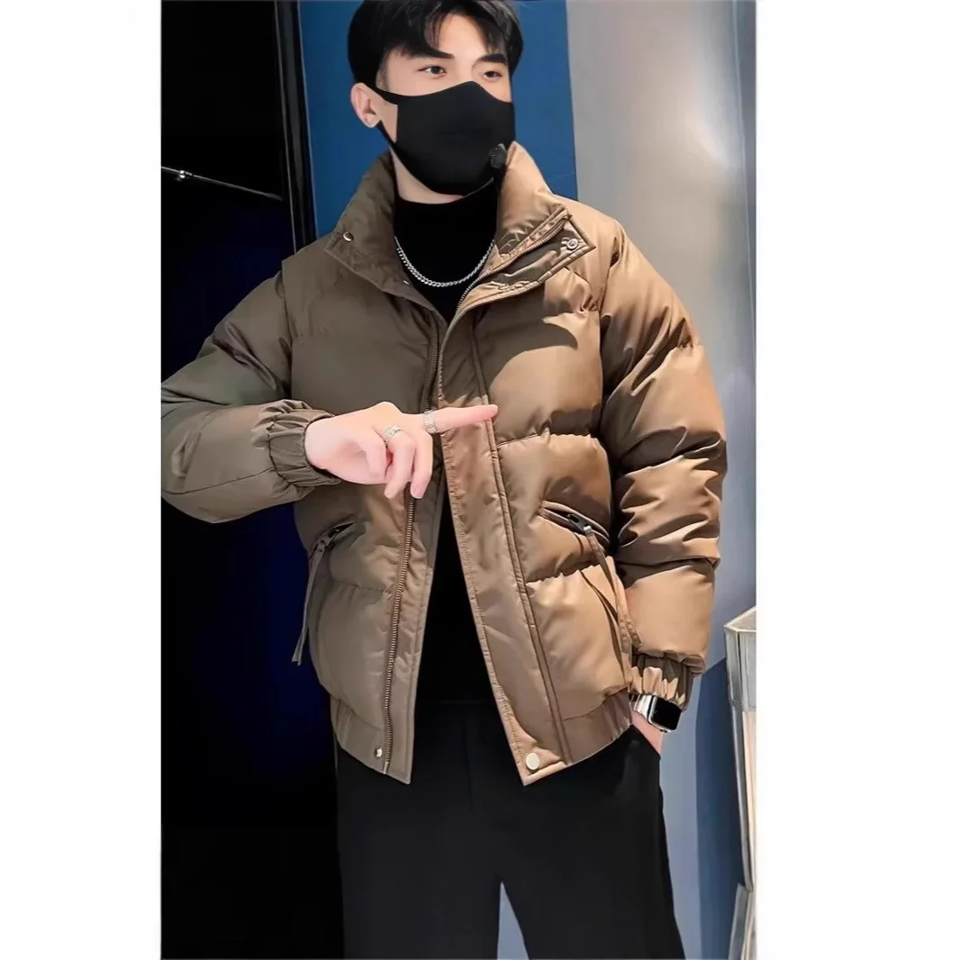 Осень/зима элитное модное мужское утепленное хлопковое пальто с
