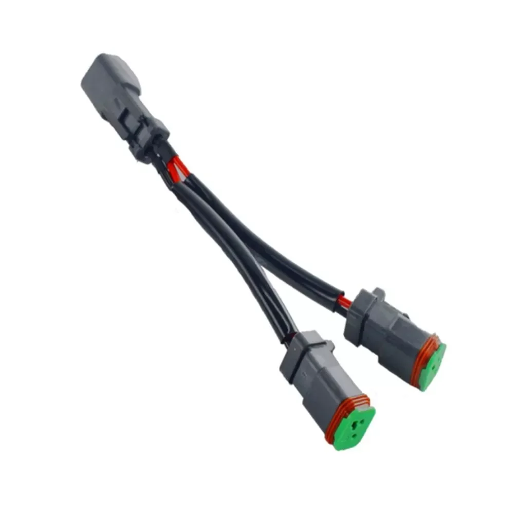 

Y-Shape Dual Outputs Deutsch DT DTP Adapters Connectors Splitters Compatible With LED Pod Lights LED Light Bar Work Lamps