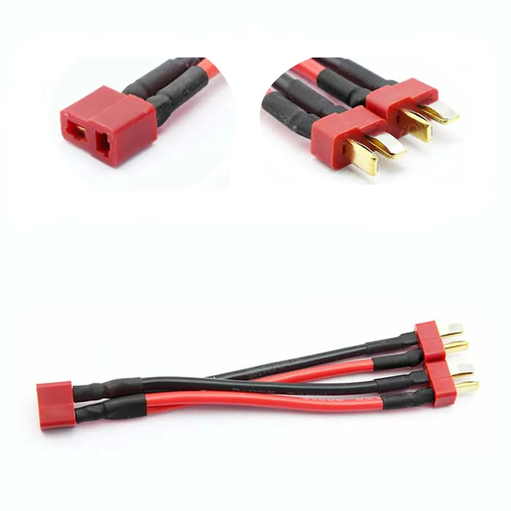 100 мм Т-образный разъем/XT60/XT30 параллельный кабель для подключения ...