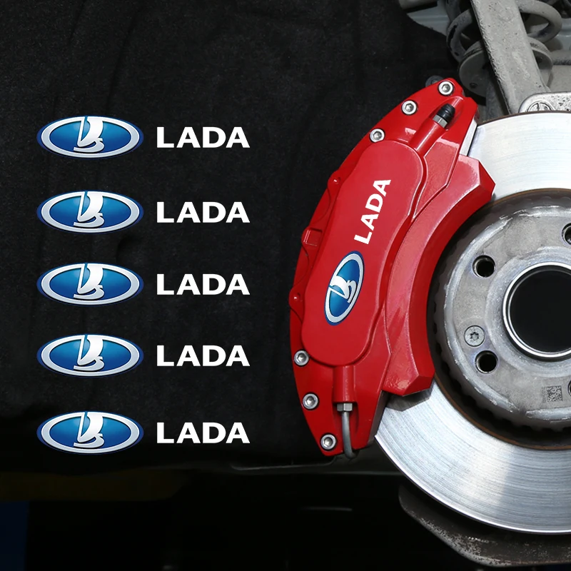 Наклейка на тормозной суппорт автомобиля, аксессуары для украшения интерьера для Lada Vaz 2110 2111 Kalina 1117 1118 1119 Largus Niva 2123